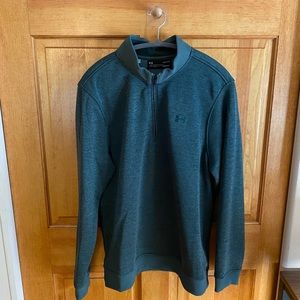 Under Armour Men’s 1/4 Zip Sz Lrg Forest Green